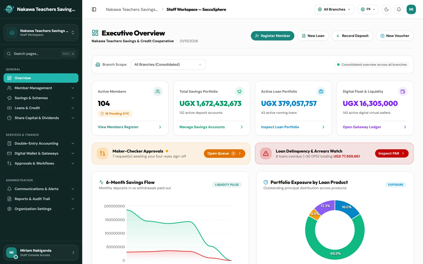Executive overview dashboard